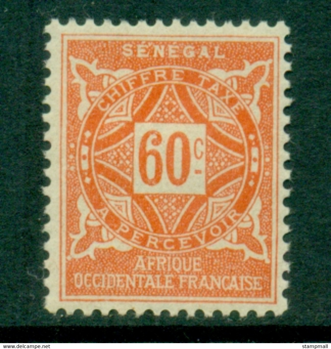 Senegal 1914 Postage Due 60c MLH - Segnatasse