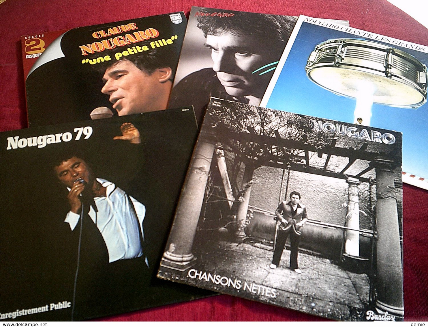 CLAUDE NOUGARO  °  COLLECTION DE  15 ALBUM  33 TOURS - Complete Collections