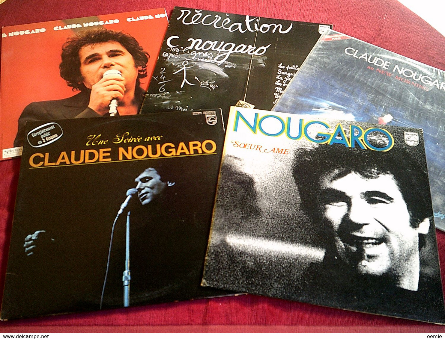 CLAUDE NOUGARO  °  COLLECTION DE  15 ALBUM  33 TOURS - Complete Collections