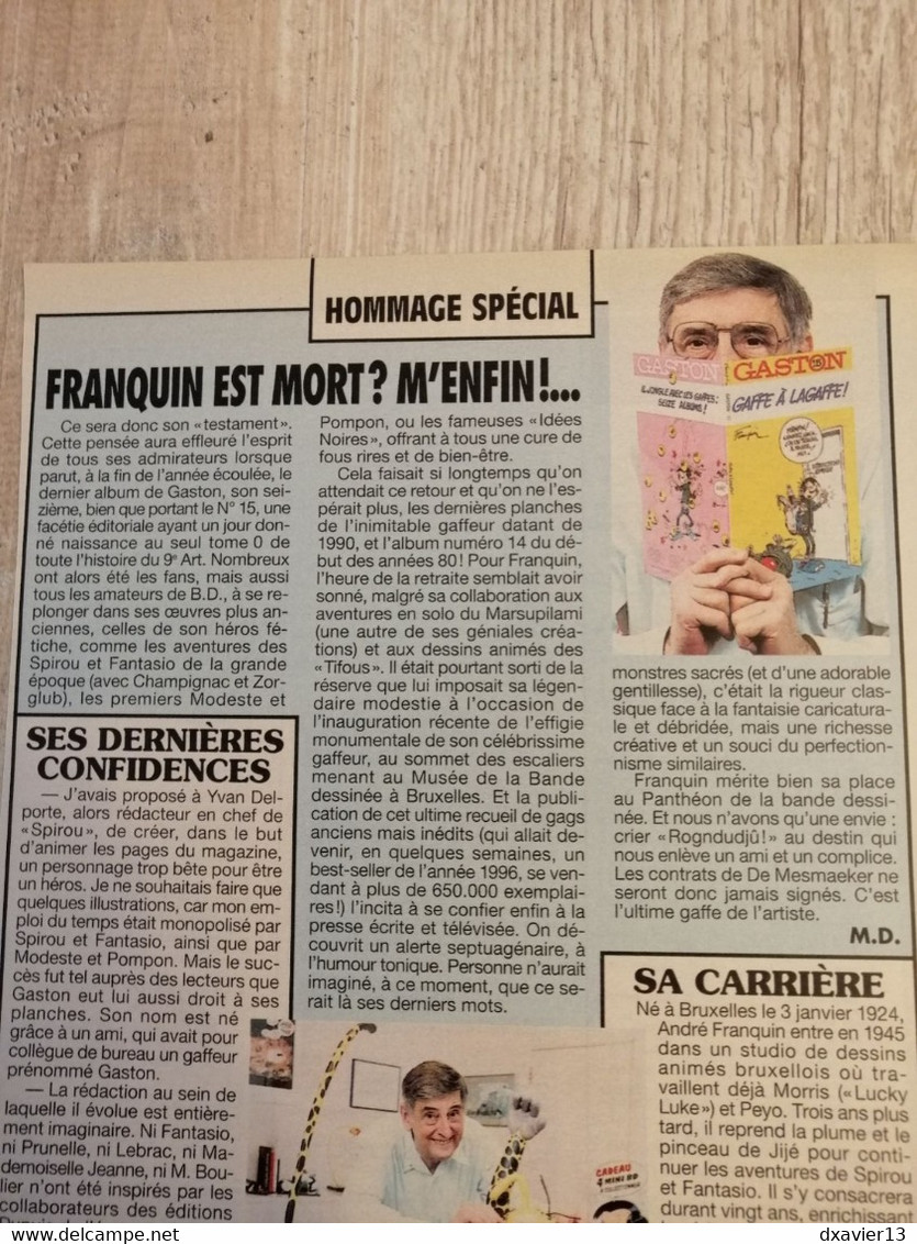 Bande Dessinée - Gaston 15 - Gaffe à Lagaffe (1996) - Gaston