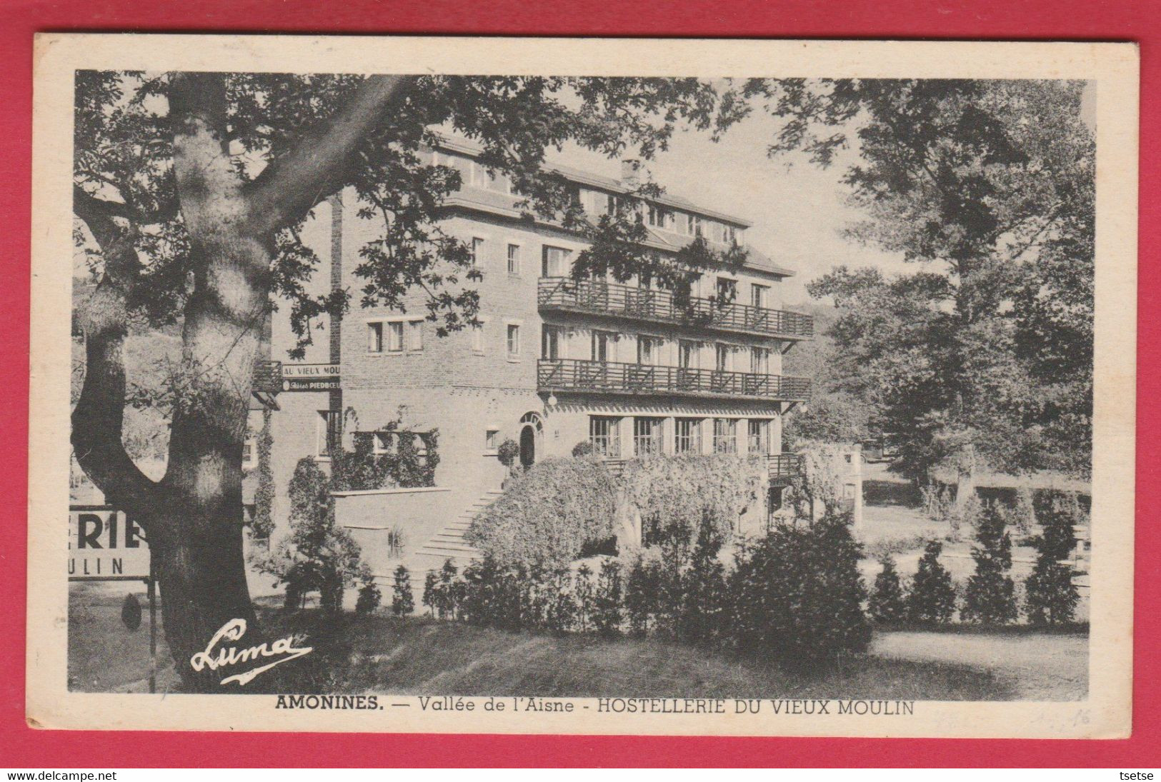 Amonimes - Hostellerie Du Vieux Moulin ... Propr / Cornet-Daulne - 1953 ( Voir Verso ) - Erezée