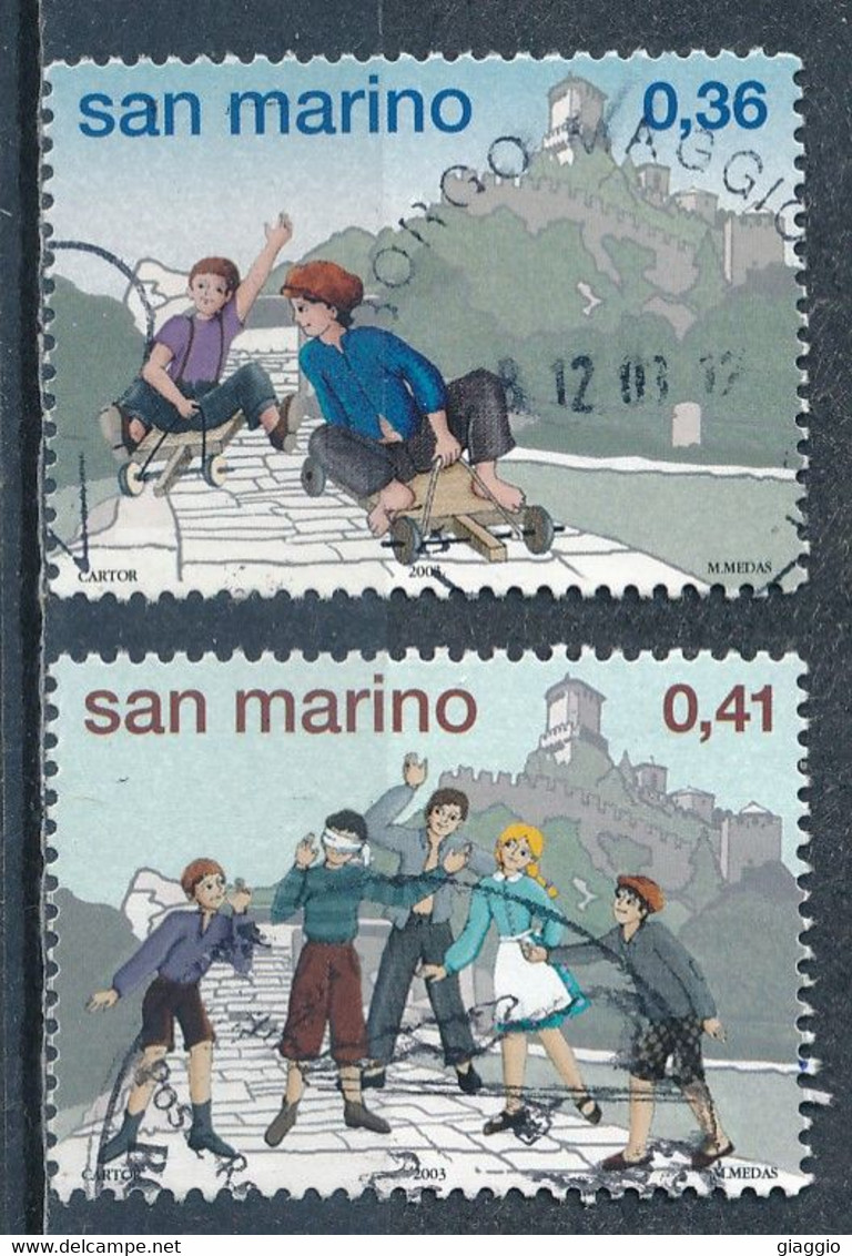 °°° SAN MARINO - Y&T N°1906/7 - 2003 °°° - Usados