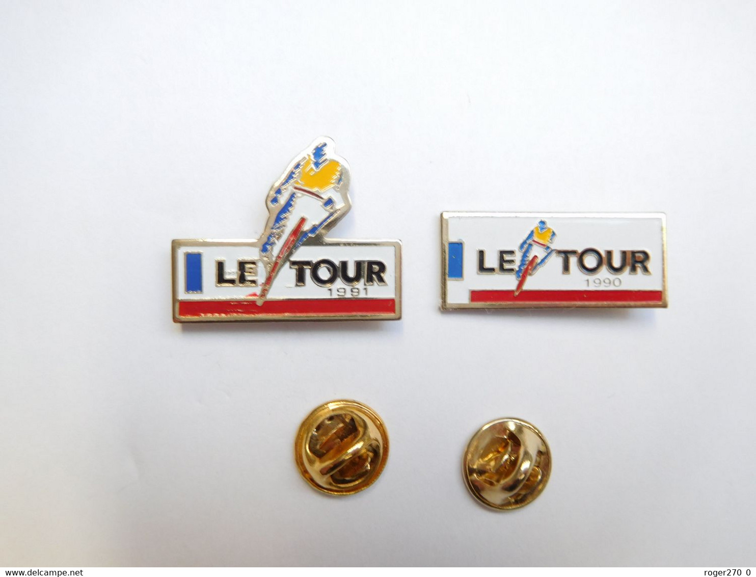 2 Pin's , Cyclisme Vélo , Le Tour De France 1990 / 1991 - Cyclisme