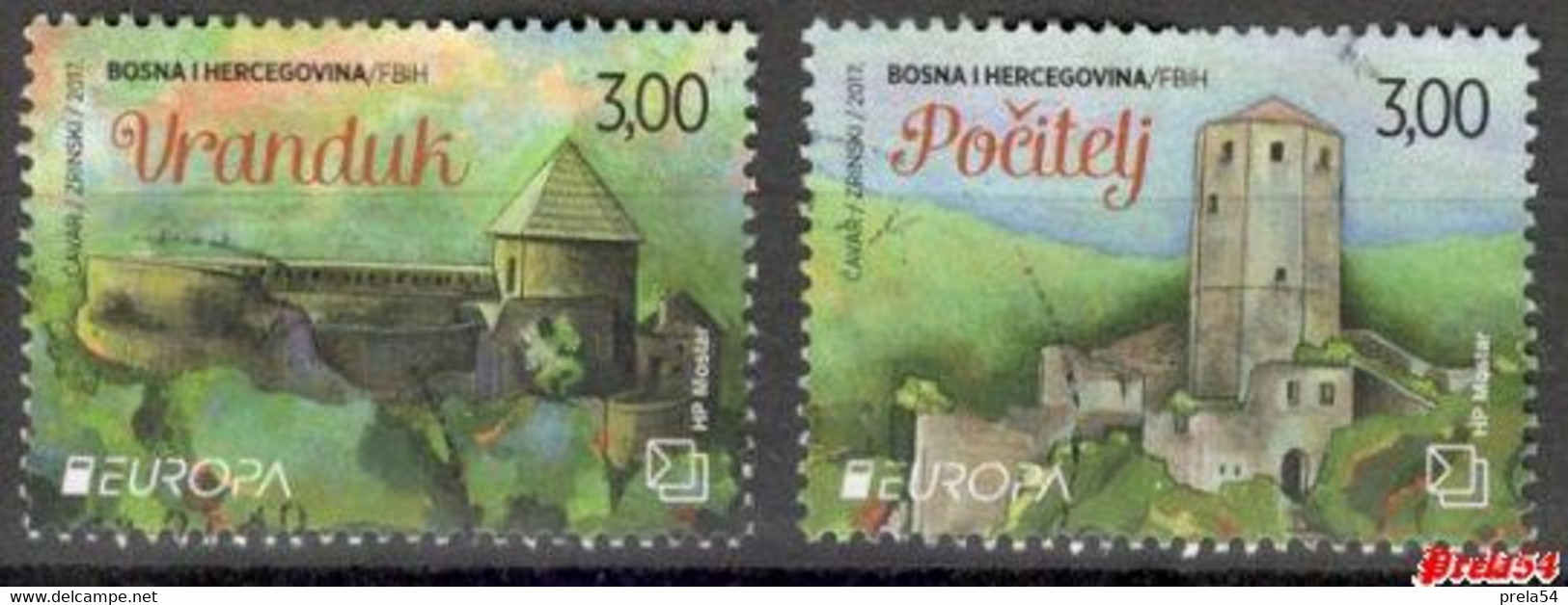 Bosnia Croatian Post -  EUROPA 2017 Used Set - Bosnia And Herzegovina