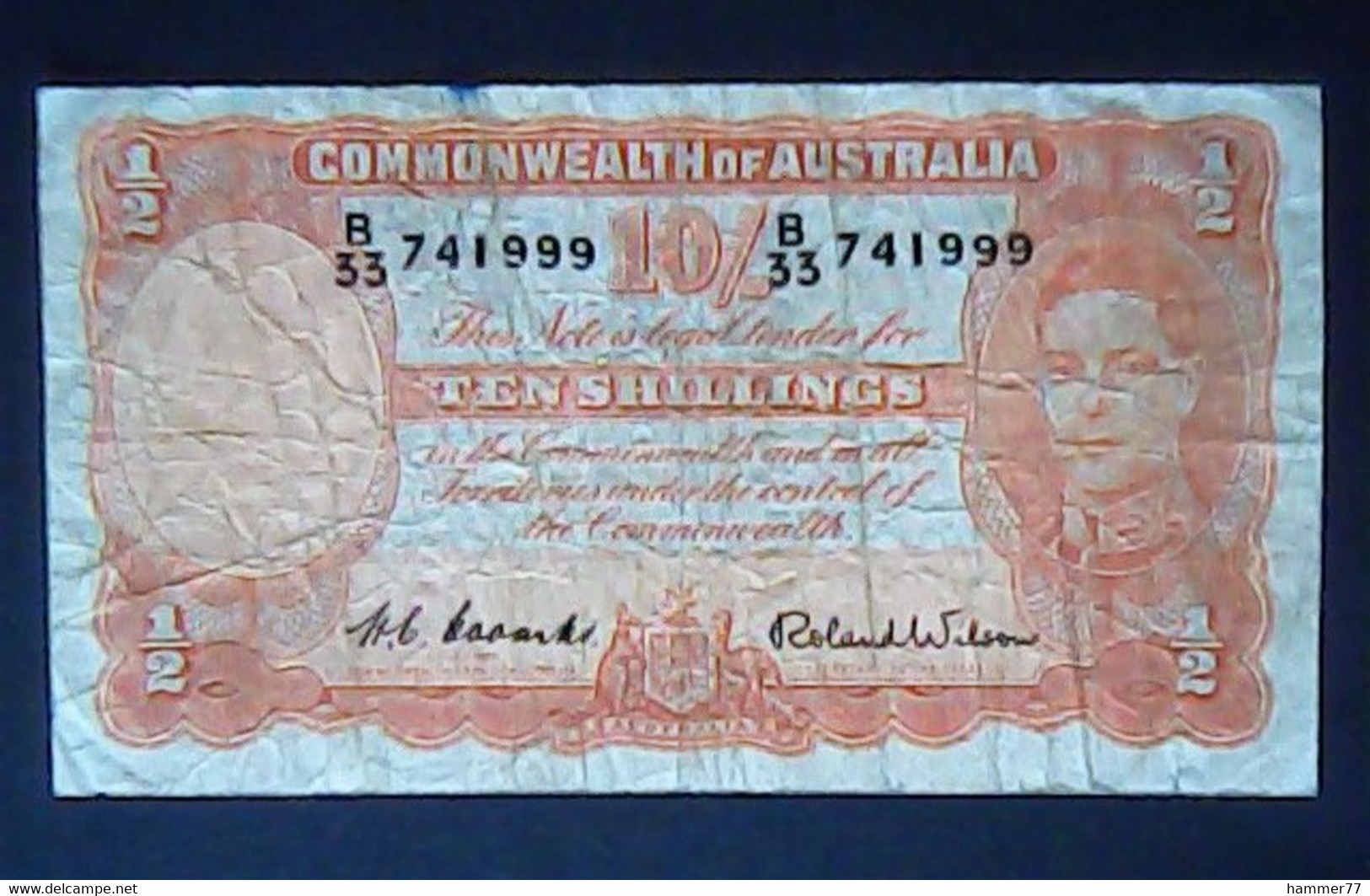 Australia 1939: 10 Schillings - 1933-39