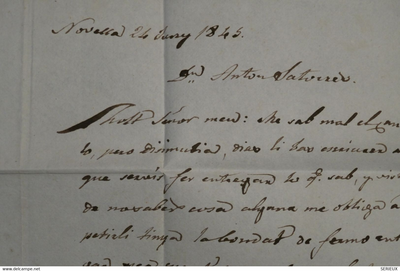 AF11 ESPANA BELLE LETTRE 1845 CATALUNA +++++LIRIDA  POUR TARRAGONA ++ AFFRANCH INTERESSANT - ...-1850 Prefilatelia