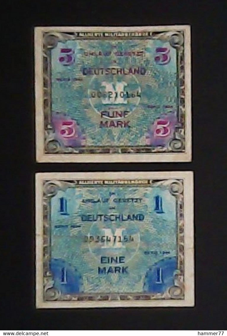 Germany 1944: Allied Occupation 5 Mark + 1 Mark - Verzamelingen