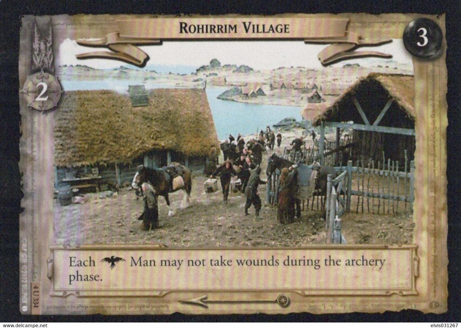 Vintage The Lord Of The Rings: #2-3 Rohirrim Village - EN - 2001-2004 - Mint Condition - Trading Card Game - Il Signore Degli Anelli