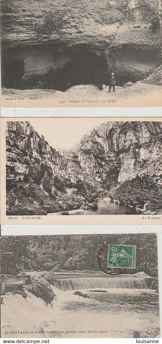 FONTAINE  DE  VAUCLUSE  ( 84 )  5  C P  A  DIVERSES  ( 21 / 11 / 73  ) - Pernes Les Fontaines