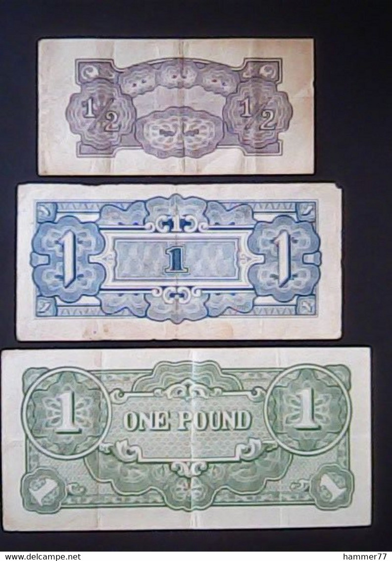 Oceania 1942: Japan Occupation 1 Pound + 1 Shilling + 1/2 Shilling - Altri – Oceania