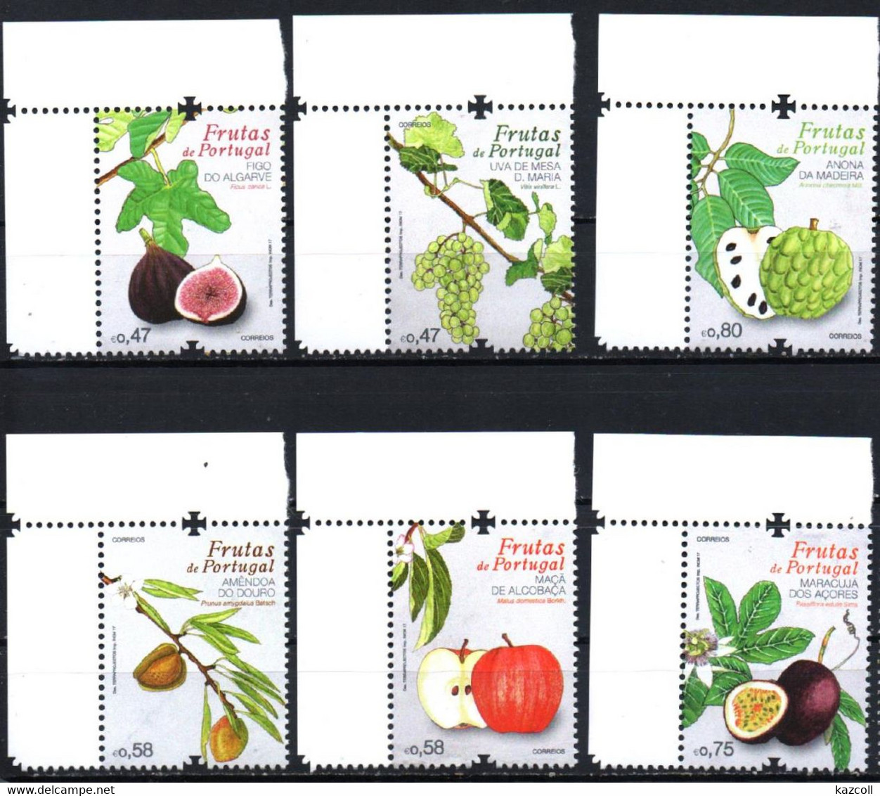 Portugal 2017. Fruits Of Portugal. Flora. MNH** - Unused Stamps