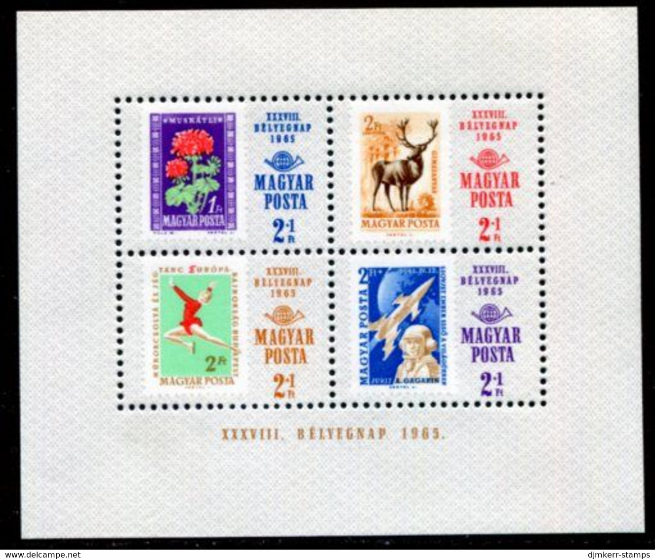 HUNGARY 1965 Stamp Day  Block MNH / **.  Michel Block 51 - Ongebruikt