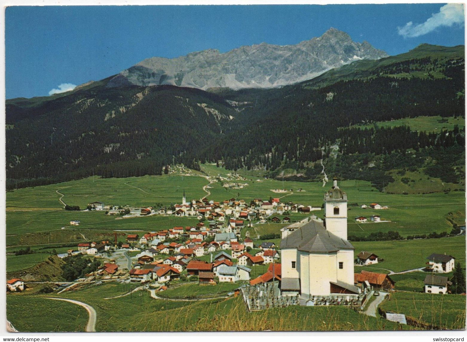 SAVOGNIN Blick Von St. Martin - Savognin