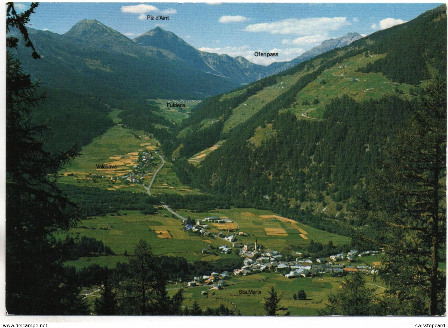 ST. MARIA (Val Müstair) Gegen Valchava Fuldera Piz D'Aint Ofenpass - Fuldera