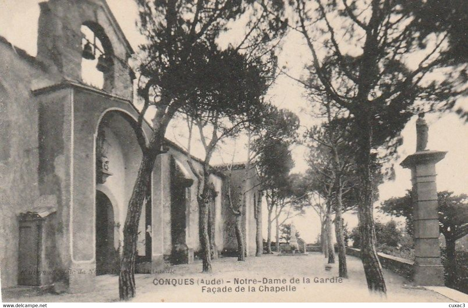 11 - Conques - Notre Dame De La Gardie , Façade De La Chapelle - Conques Sur Orbiel