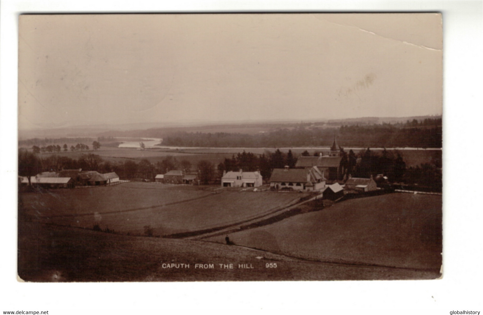 DG2370 - SCOTLAND - CAPUTH FROM THE HILL - PANORAMA VIEW - Kinross-shire