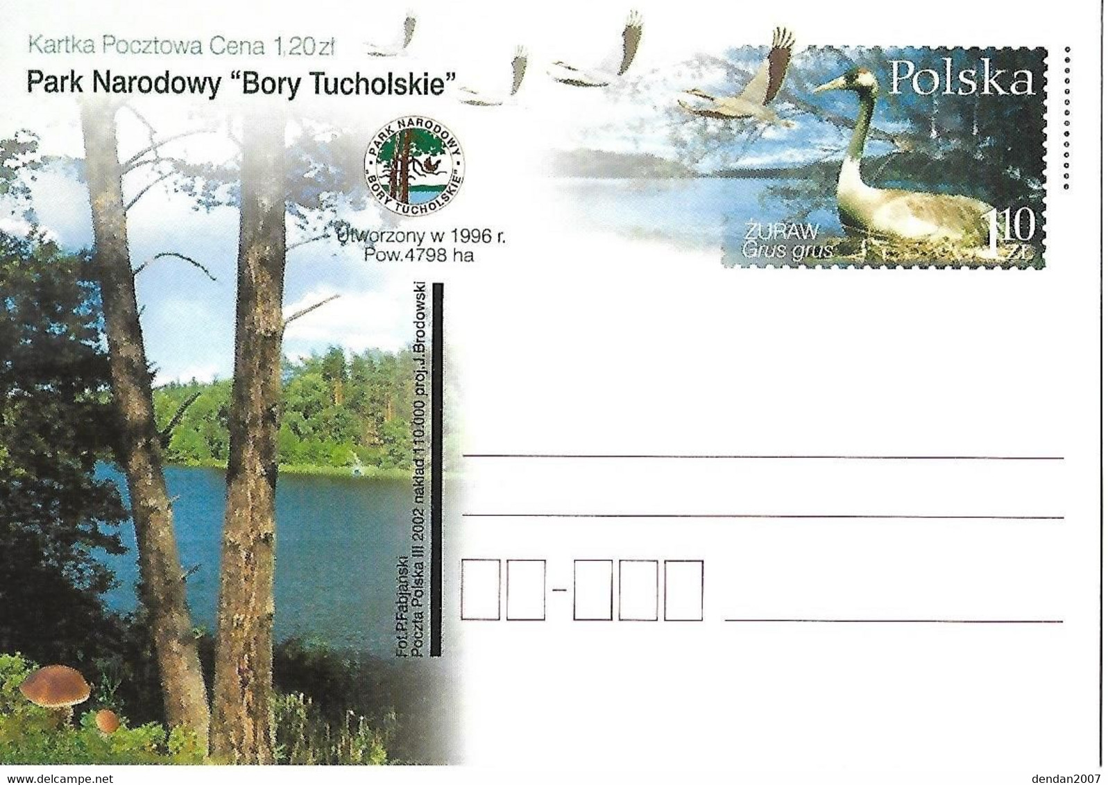 Poland - MNH ** 2002 Postal Stationery : Common Crane - Grus Grus - Grues Et Gruiformes