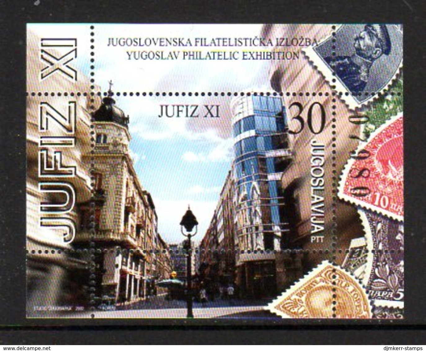 YUGOSLAVIA 2002 JUFIZ XI Block MNH / **.  Michel Block 55 - Blocks & Sheetlets