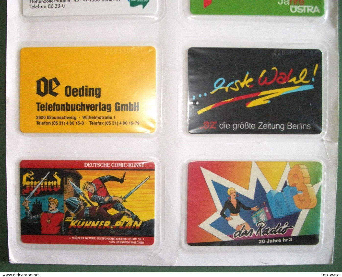 8 Telefonkarten Aus 1992 - S41 S44 S45 S47 S48 S49 S52 S57  - Original Verschweißt Vom Zentralen Kartenservice - Verzamelingen