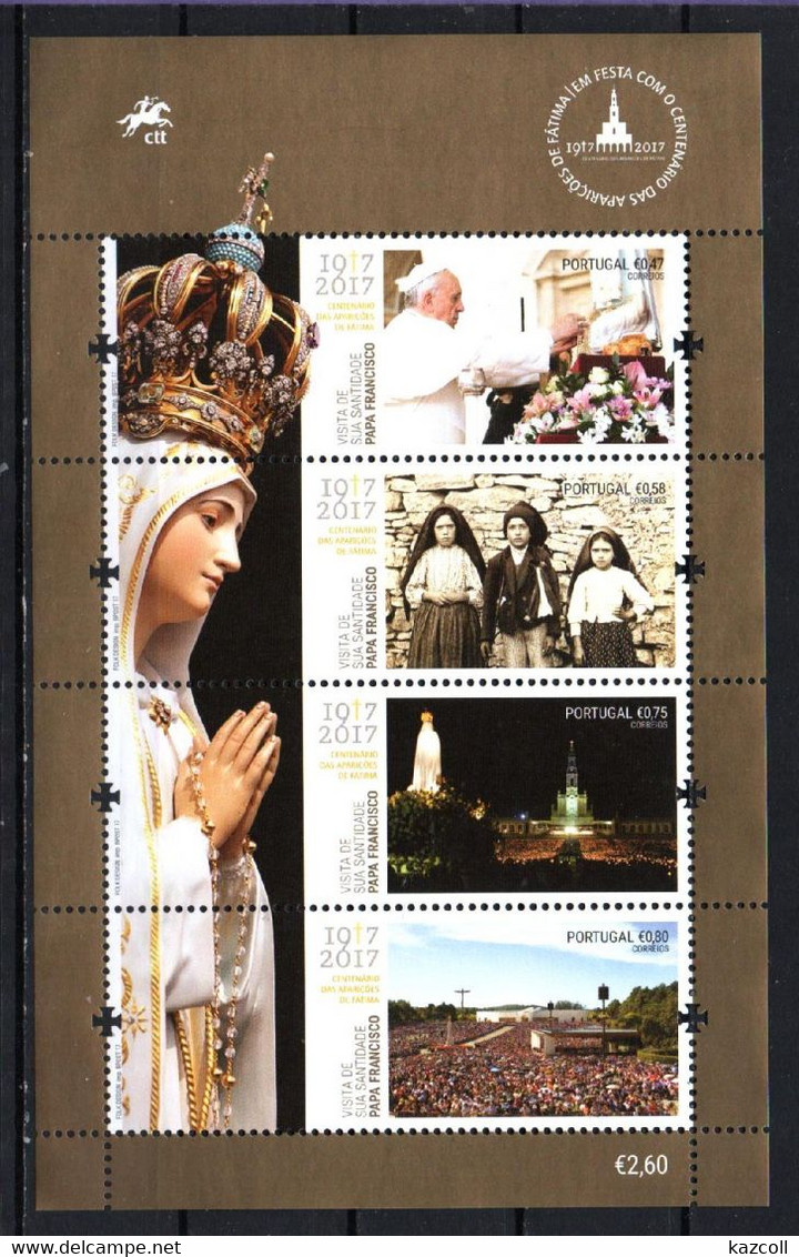 Portugal 2017. Visit Of His Holiness Pope Francis MNH** - Unused Stamps