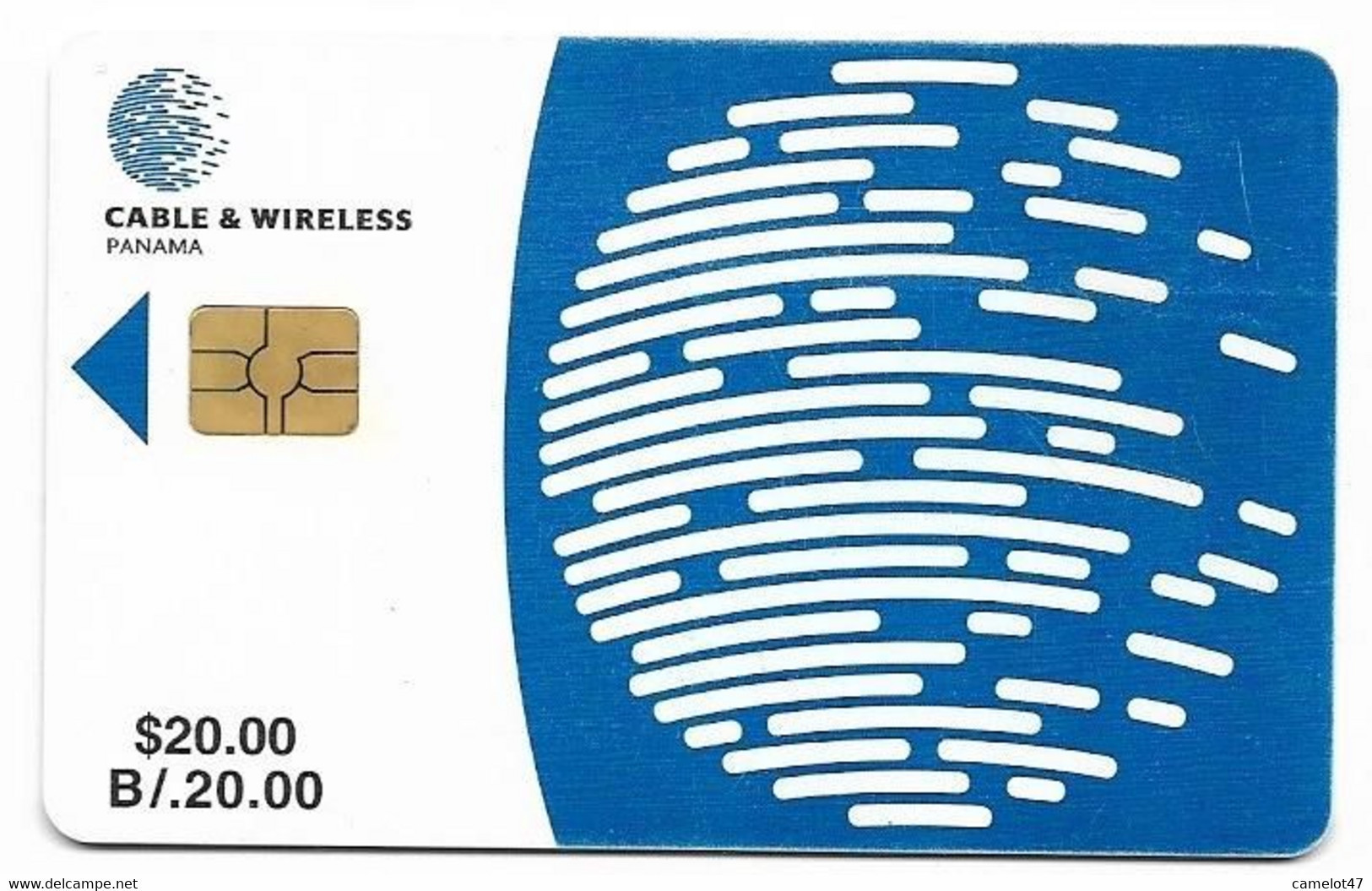 Panamá, Cable & Wireless Used Chip Phonecard, No Value, Collectors Item, # Panama-1 - Panama