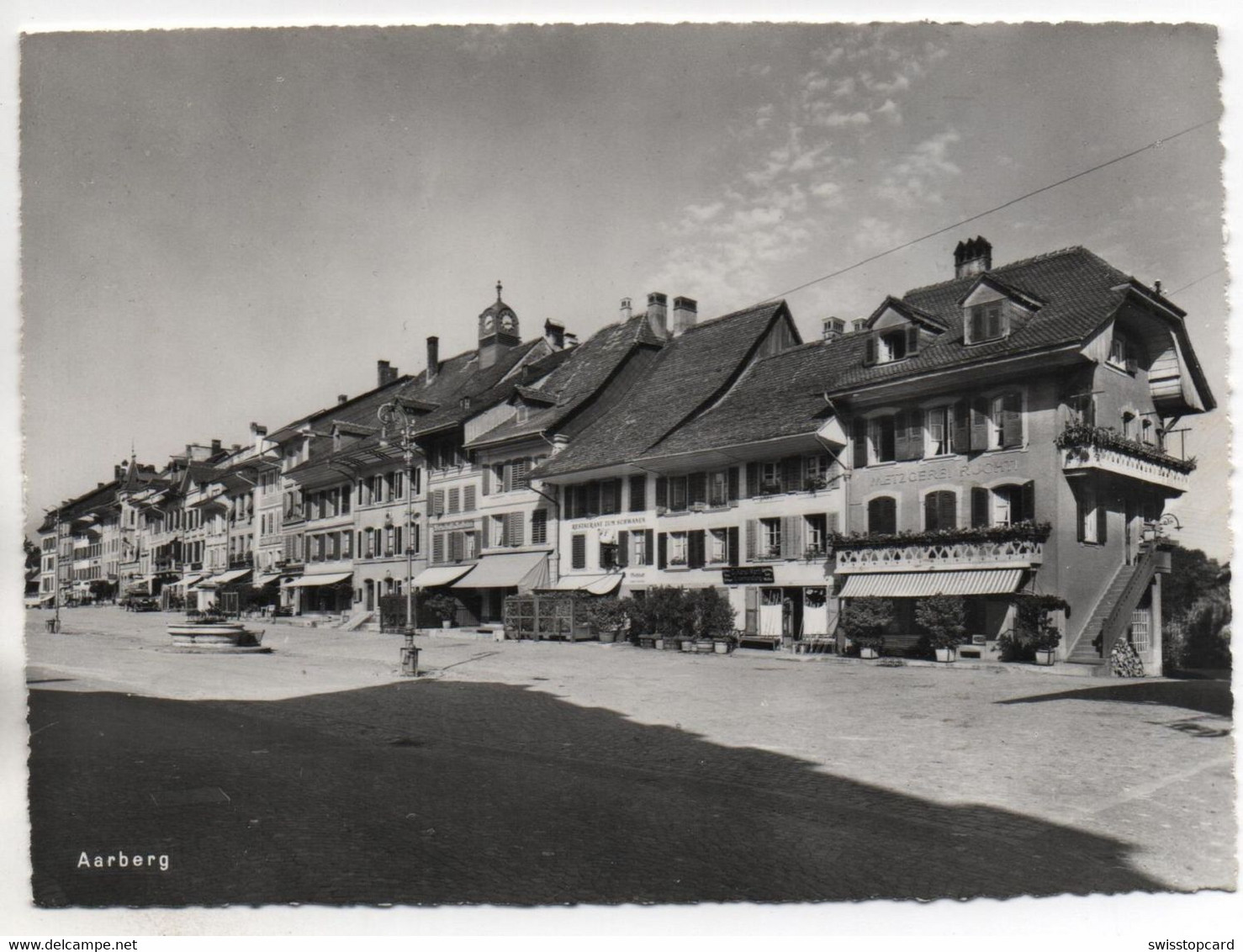 AARBERG Eisenhandlung G. Känel- Marti Restaurant Zum Schwanen Metzgerei Ruchti - Aarberg