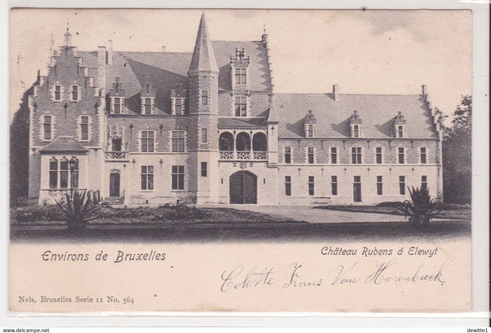 ELEWIJT.  CHÂTEAU RUBENS  EGLISE. (1904) - Zemst