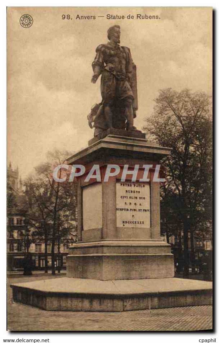 CPA Anvers Statue De Rubens - Antwerpen