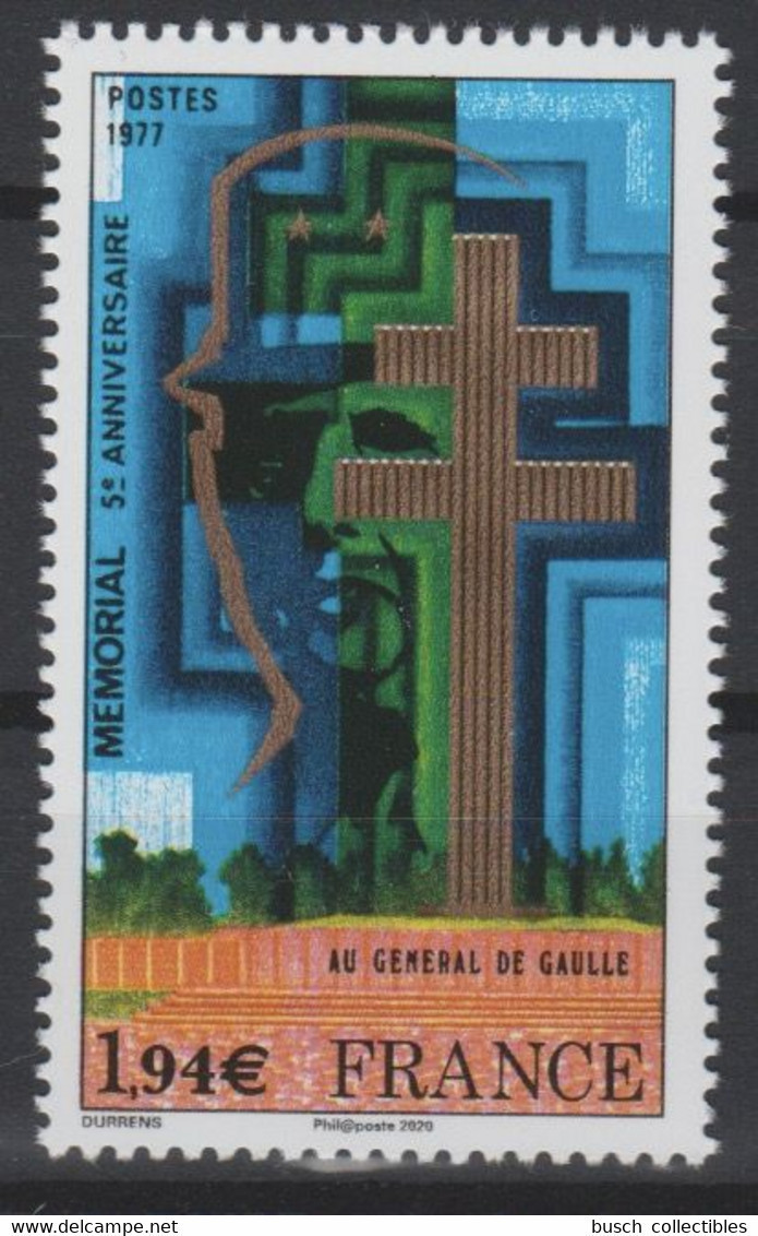 France 2020 Mémorial Général Charles De Gaulle 50 Ans Gravés Dans L'Histoire Imprimerie Tirage 36150 Ex ** - De Gaulle (Generaal)