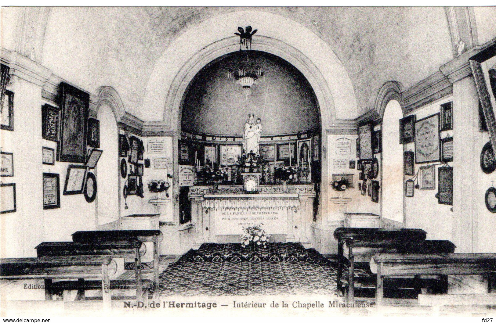 N°2583 - Noirétable- Notre Dame De L'Hermitage - Intérieur De La Chapelle Miraculeuse - Noiretable