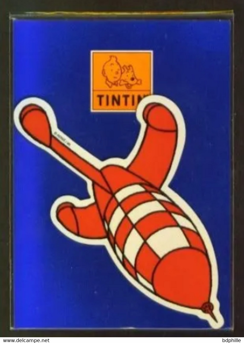 Magnet Tintin Fusée Neuf Sous Blister (1992) - Adesivi