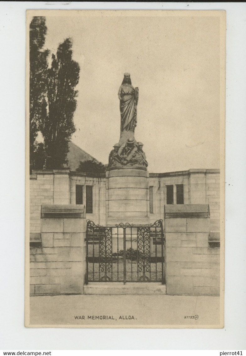 ROYAUME UNI - SCOTLAND - ALLOA - War Memorial - Clackmannanshire