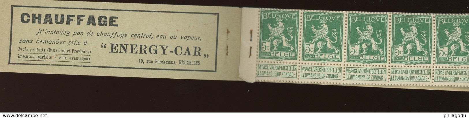 Carnet 10a. Complet.  Cote 260,-euros - 1907-1941 Anciens [A]
