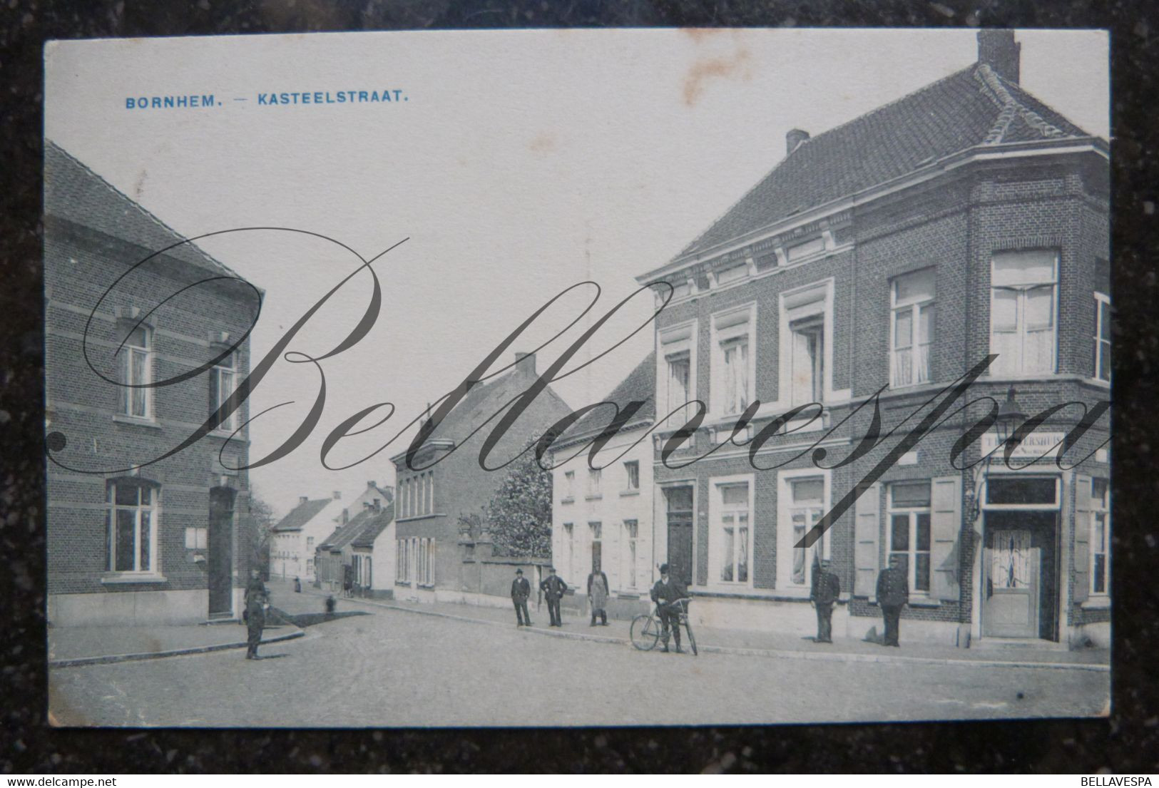 Bornem  Kasteelstraat. Huis Of Cafe T'Brouwershuis De Wachter 1907  & Postkantoor - Bornem