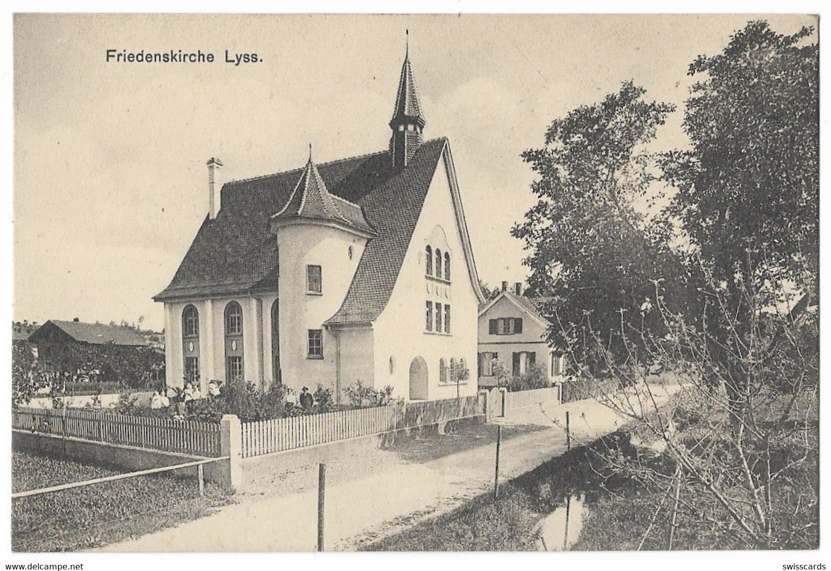 LYSS: Quartier Mit Friedenskirche ~1910 - Lyss