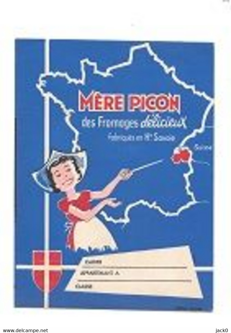 Protège-Cahiers  Marque  Alimentaire  MERE  PICON  Des  Fromages  Délicieux  Recto  Verso - Verzamelingen & Reeksen