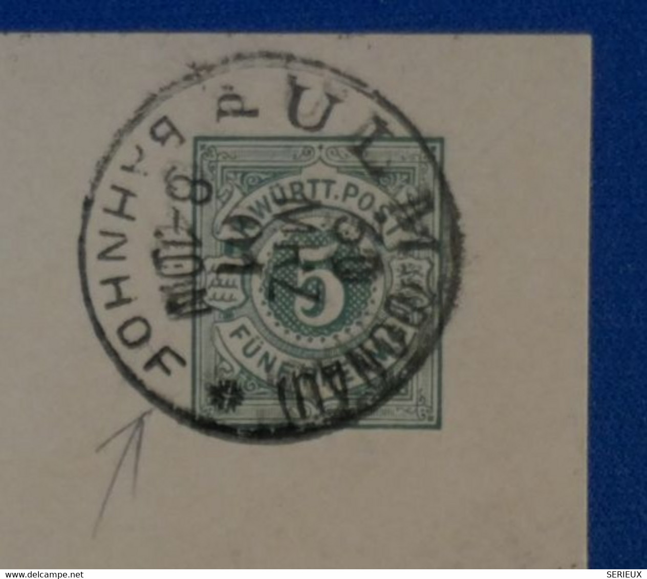 I 22 WUTTENBERG BELLE CARTE 1901 ULM POUR BAYERN ALLEMAGNE+ AFRANCHISSEMENT INTERESSANT - Postal  Stationery