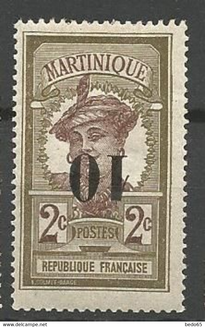 MARTINIQUE N° 84a NEUF*  CHARNIERE / MH / Signé CALVES - Unused Stamps