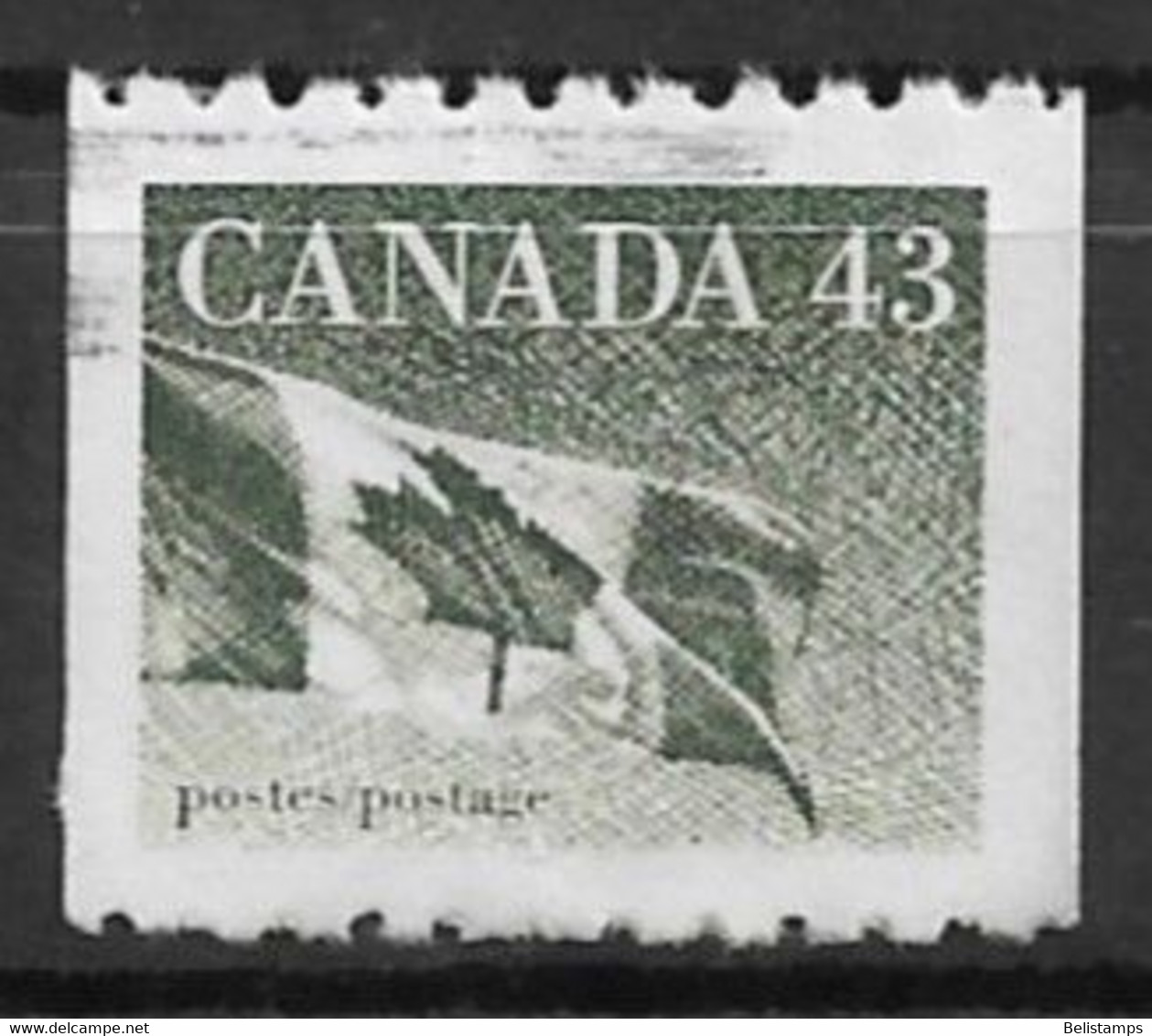 Canada 1992. Scott #1395 (U) Flag - Markenrollen