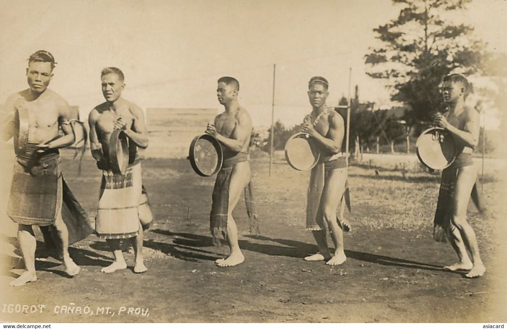 Real Photo  Igorot Canao Mountain Provinces Nude Igorot Men Dancers - Philippines