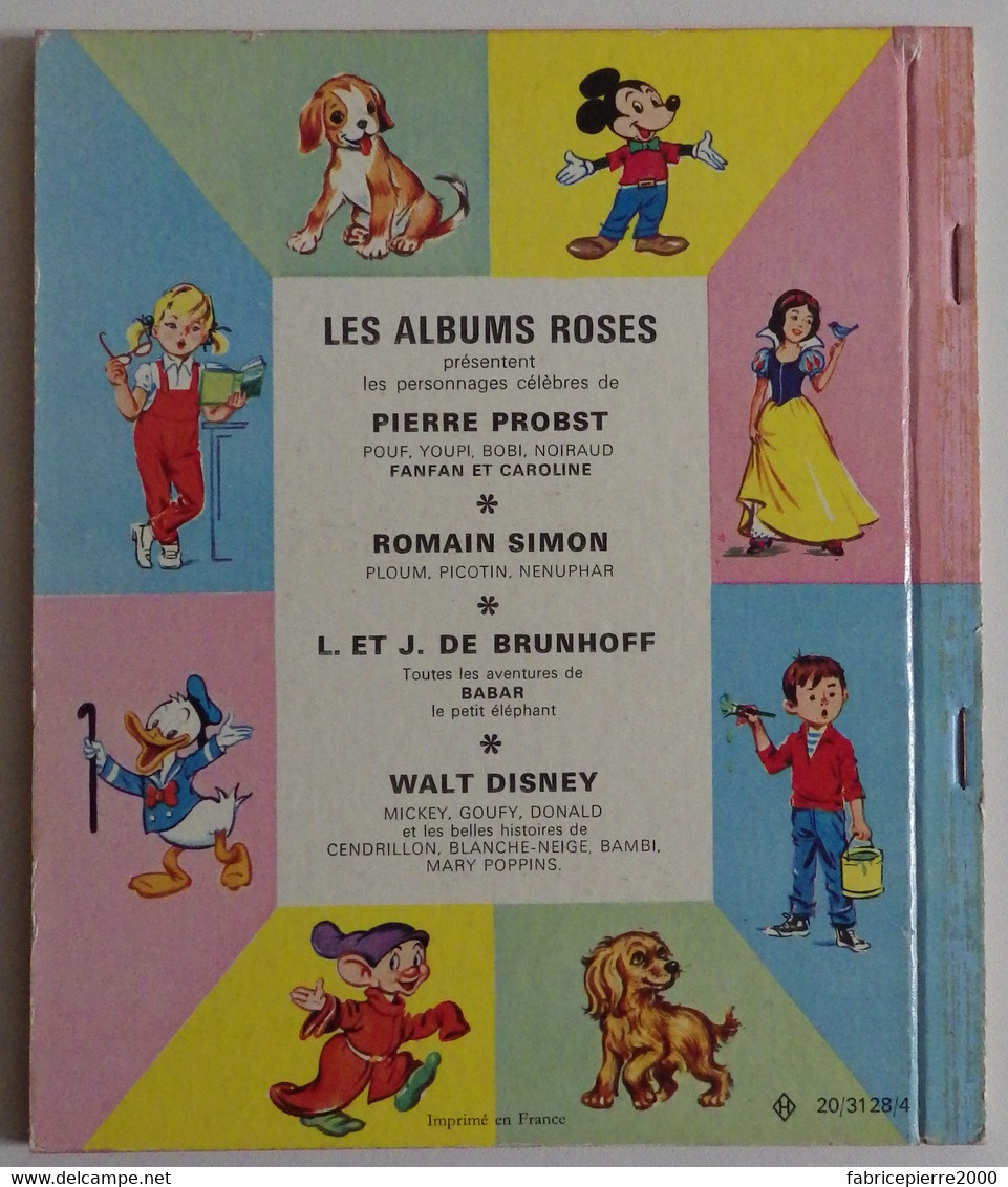 WALT DISNEY - Les Amis De Cendrillon 1967 Hachette Les Albums Roses EXCELLENT ETAT - Hachette