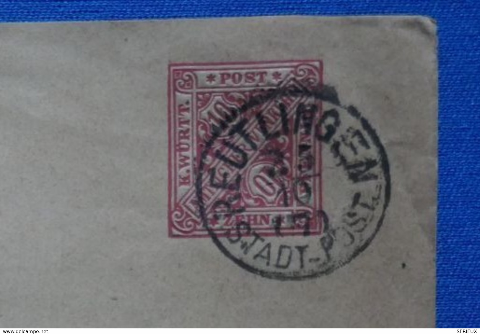 U19 WUTTENBERG BELLE LETTRE RARE 1880 POUR STUTTGART + AFFRANCHISSEMENT INTERESSANT - Enteros Postales