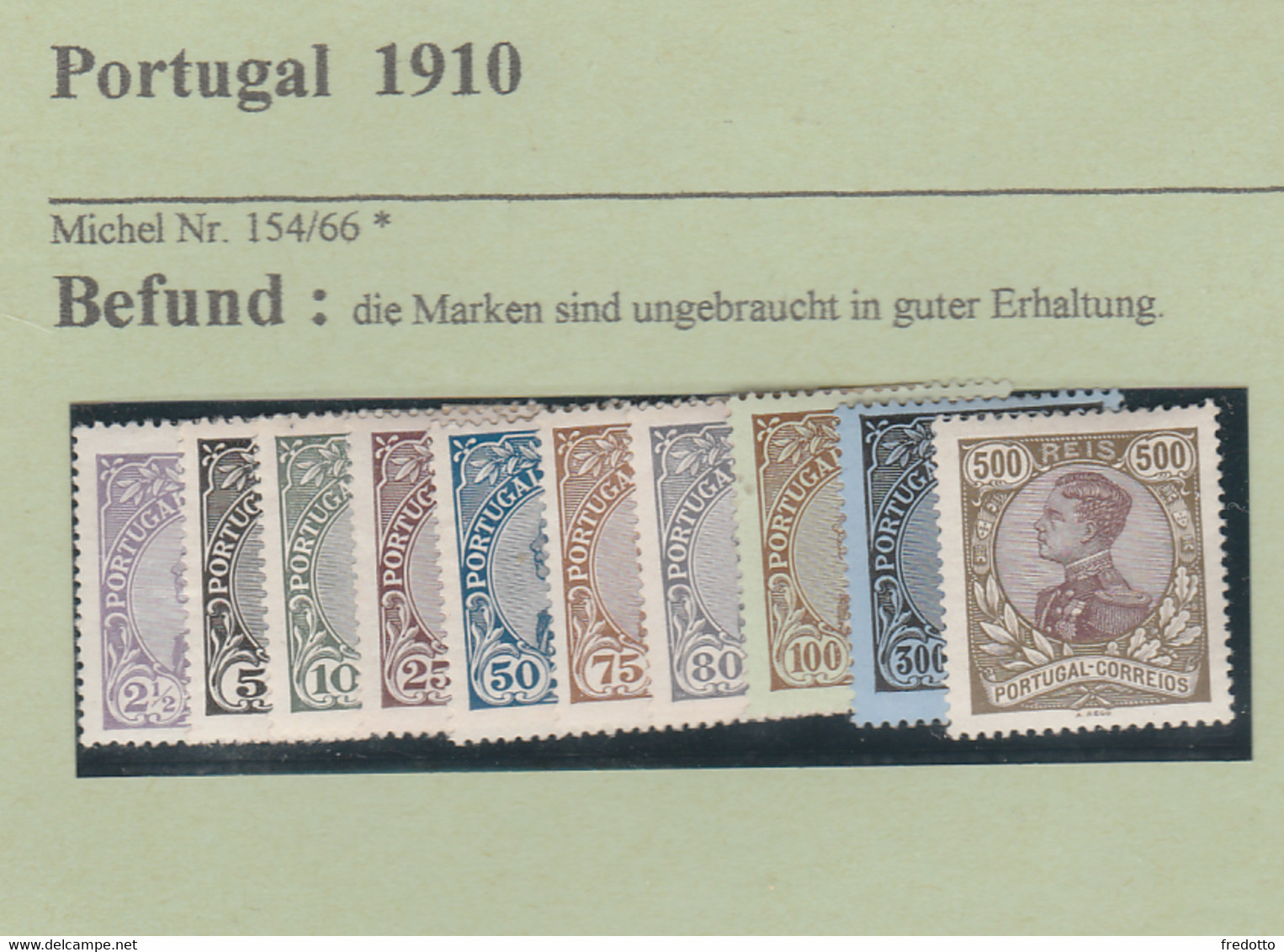 Portugal-Briefmarken-ungebraucht * 1910 - Nuevos