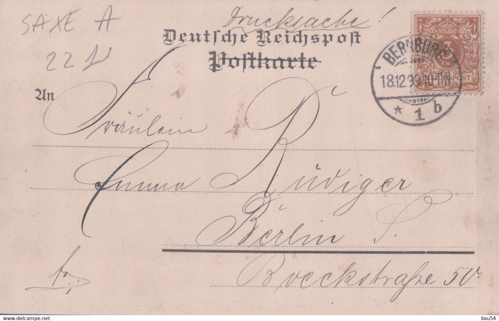 Gruss Aus Bernburg (1899) - Bernburg (Saale)