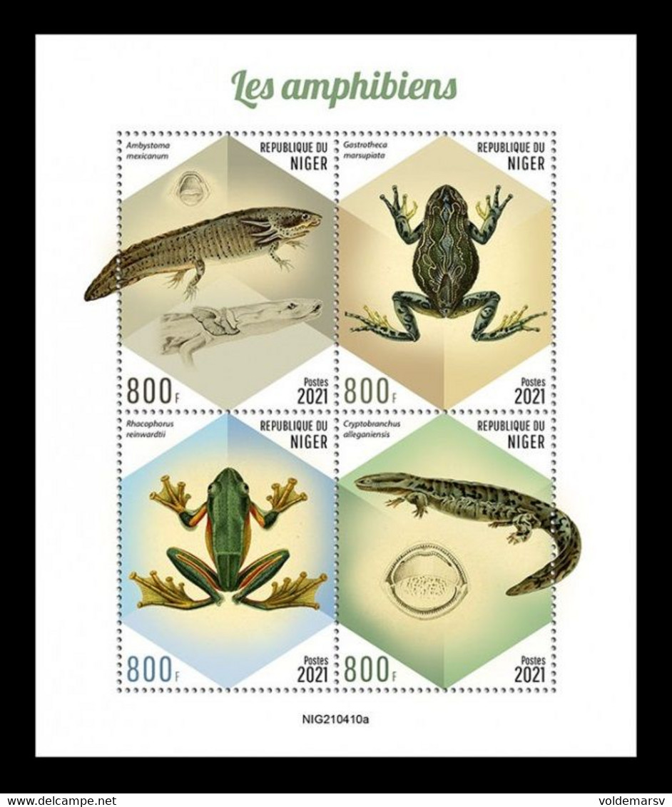 Niger 2021 Mih. 8085/88 Fauna. Amphibians MNH ** - Níger (1960-...)