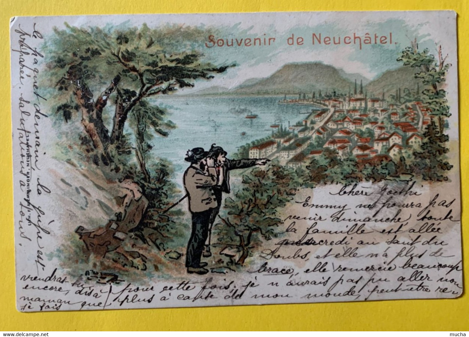 16111 - Souvenir De Neuchâtel En 1898 Litho - Neuchâtel