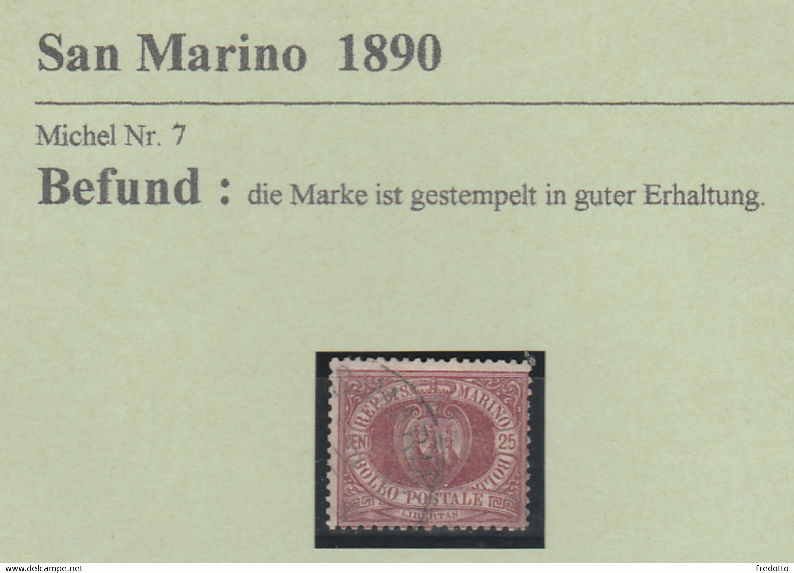 San Marino-Briefmarken- Gestempelt 1890 - Usados