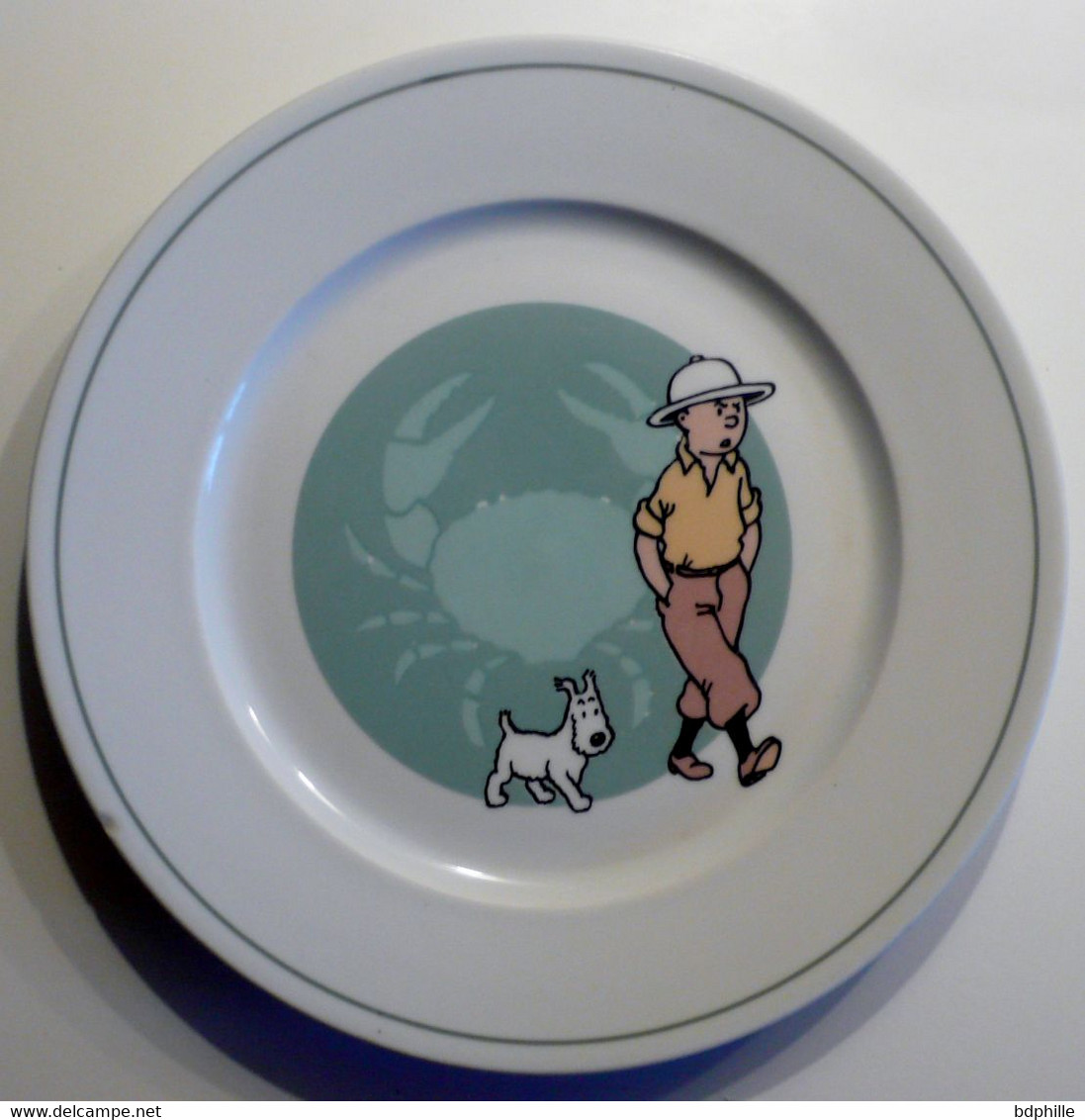 Tintin Assiette Congo Bon état - El Arte De La Mesa