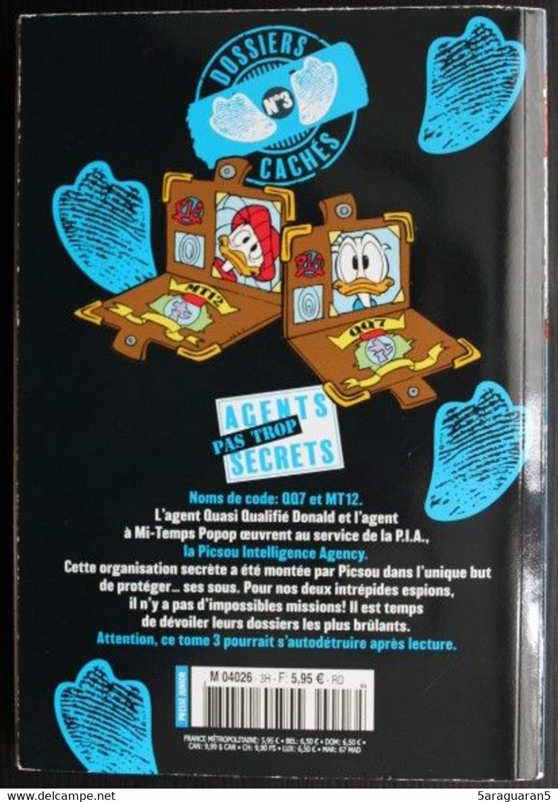 MAGAZINE BD MICKEY PARADE GEANT - HS 13 - PIA - Agents Pas Trop Secrets - Dossiers Cachés 3 - Mickey Parade