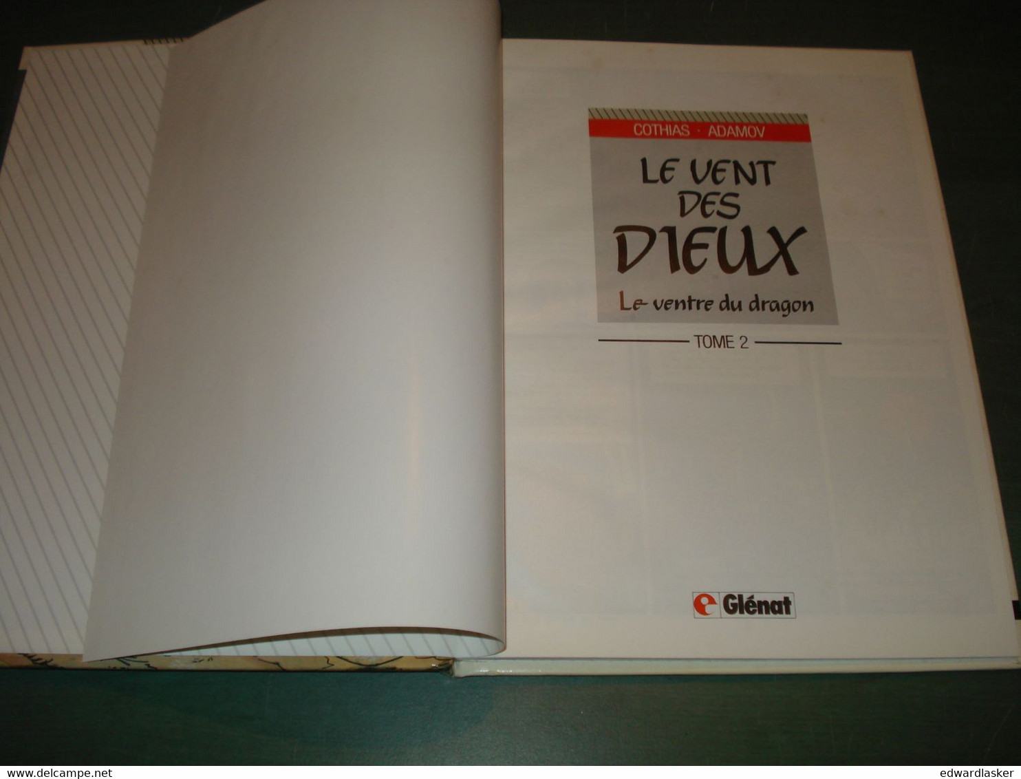 LE VENT DES DIEUX 2 : Le Ventre Du Dragon - Rééd. Glénat 1991 [1] - Vent Des Dieux, Le